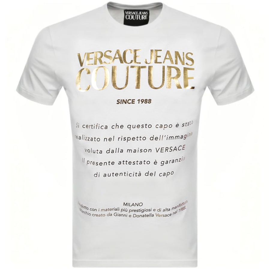 Versace jeans foil logo t shirt clearance